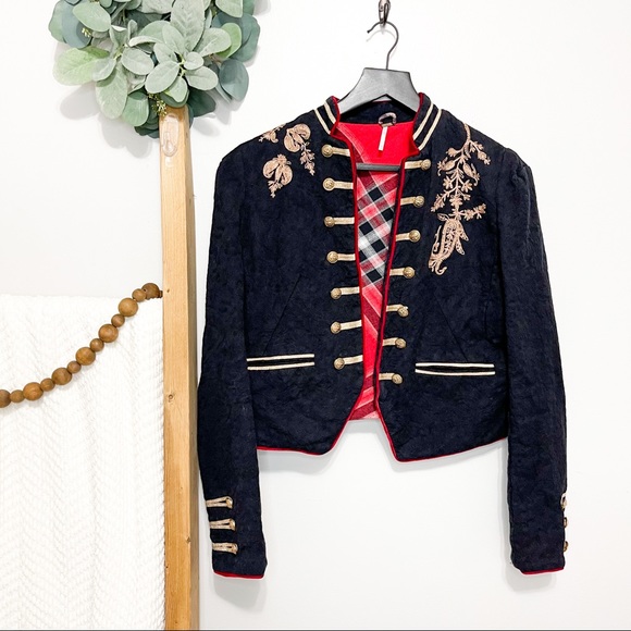 Free People | Embroidered Band Jacket - Picture 8 of 13